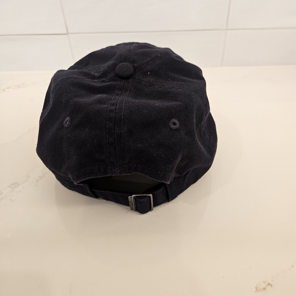 Nike Atlanta Braves Tomahawk Dark Blue Cap Hat One Size Adjustable Nike Swoosh - Picture 2 of 7